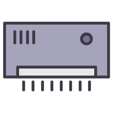 Web sitesi, sembol ve sunum için klima simgesi