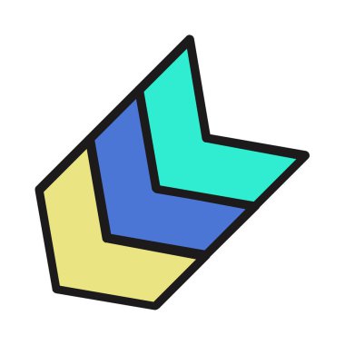 ok simgesi vektör illüstrasyonu