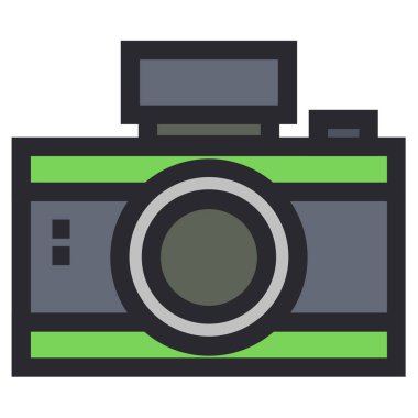 kamera simgesi vektör illüstrasyonu