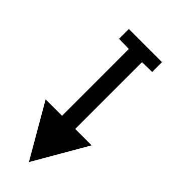 ok simgesi vektör illüstrasyonu