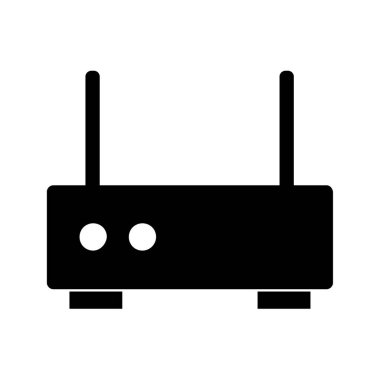 router simgesi vektör illüstrasyonu