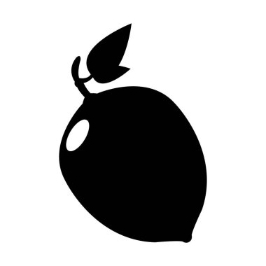 beyaz zemin üzerine limon simgesi