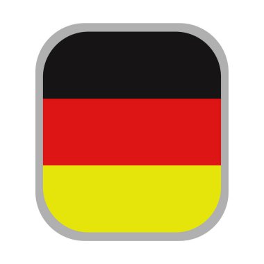 izole edilmiş Almanya bayrak vektör çizimi tasarımı