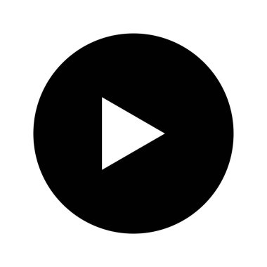 Çalma düğmesi simgesinin vektör çizimi