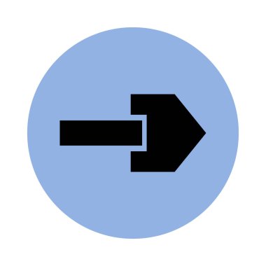 ok düz ikon vektör illüstrasyonu