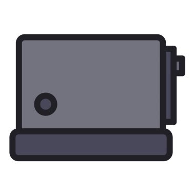 Beyaz arka plan üzerinde izole tost vektör çizim