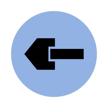 ok düz ikon vektör illüstrasyonu