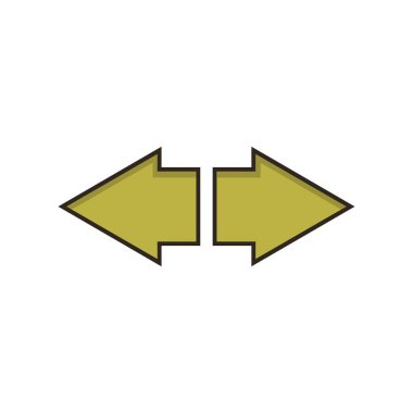 ok simgesi vektör illüstrasyonu