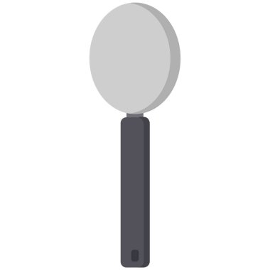 kaşık vektör simgesi beyaz arkaplanda izole edildi