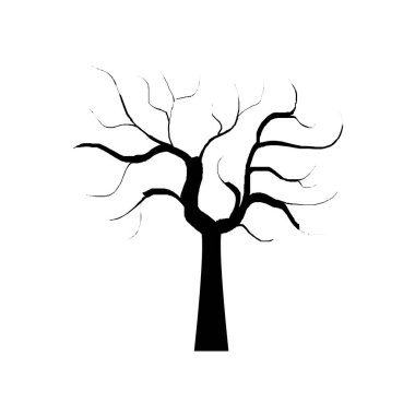 ağaç simgesi vektör illüstrasyonu