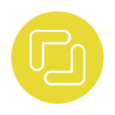 Projeniz için çift ok vektör simgesi