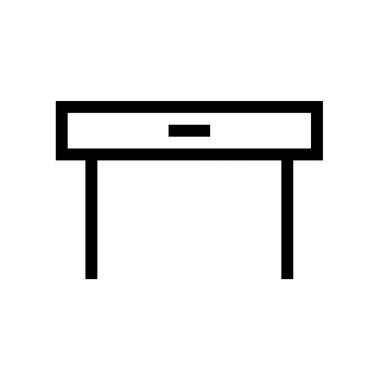 mobilya web vektör çizgisi simgesi