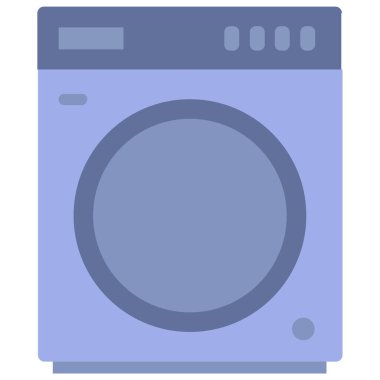 çamaşır makinesi web simgesi vektör çizimi  