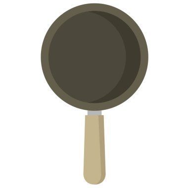 kızartma pan simgesi vektör illüstrasyon tasarımı