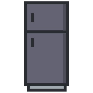 buzdolabı simgesi vektör çizim şablonu 