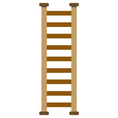 izole ahşap merdiven simgesi tasarımı