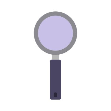 Büyüteç simgesinin düz tasarımı