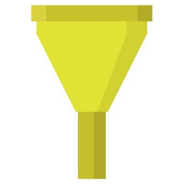 düz renk huni simgesi