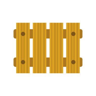 Beyaz arka plan üzerinde izole çit simgesi