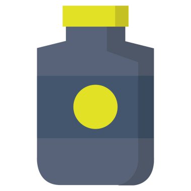 Şişe içecek ikonu düz stil