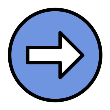 ok işareti simgesi, vektör çizimi 