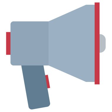 megafon simgesi, düz tasarım biçimi