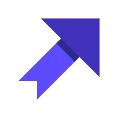 ok işareti simgesi, vektör çizimi 