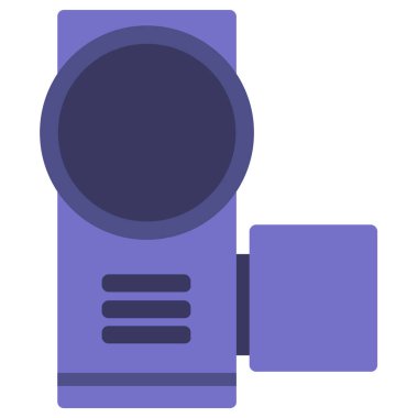 Kamera simgesinin vektör illüstrasyonu 