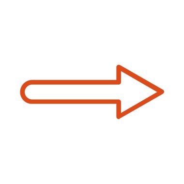 ok işareti simgesi, vektör çizimi 