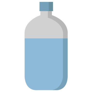 süt şişesi simgesi, vektör illüstrasyonu 