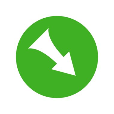 ok düz ikon vektör illüstrasyonu