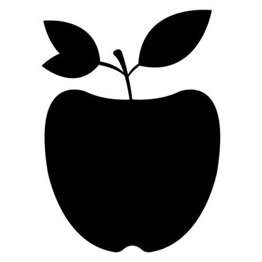 elma simgesinin vektör illüstrasyonu 
