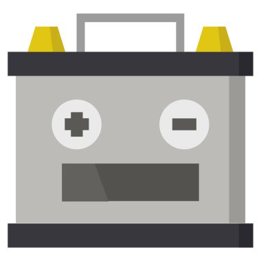 pil simgesi, vektör illüstrasyonu