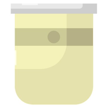 Beyaz arkaplanda izole edilmiş kozmetik şişe simgesi vektörü