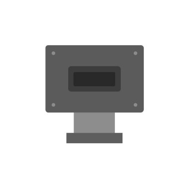 Beyaz arka plan üzerinde izole web kamera simgesi