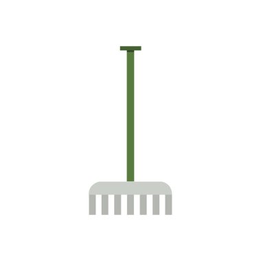 Beyaz arkaplanda tırmık simgesi