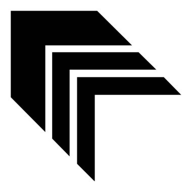 Web ve mobil uygulama tasarımınız için ok simgesi çizimi arkaplanı, ok logosu 