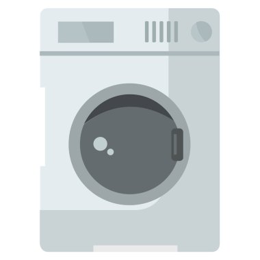 çamaşır makinesi web simgesi vektör çizimi  