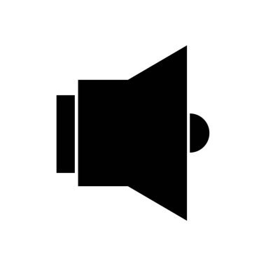 Beyaz arkaplanda izole edilmiş ses vektörü illüstrasyonu