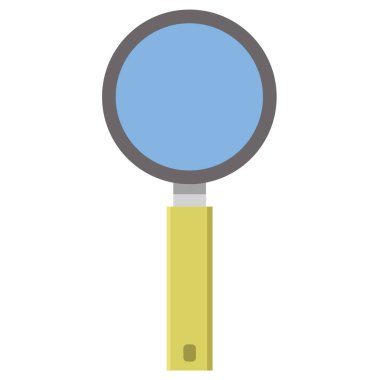 Büyüteç simgesinin düz tasarımı