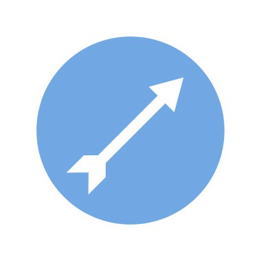 ok düz ikon vektör illüstrasyonu