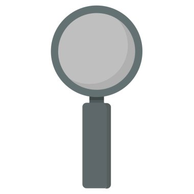 Büyüteç simgesinin düz tasarımı