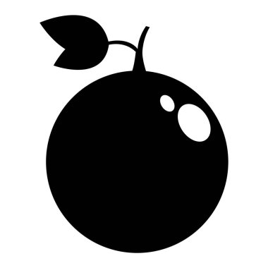 meyve ikonu vektör illüstrasyonu