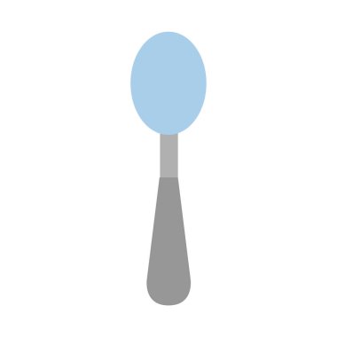 kaşık vektör simgesi beyaz arkaplanda izole edildi