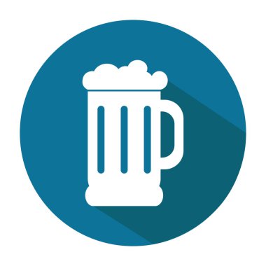 Bira kupa renkli vektör simgesi