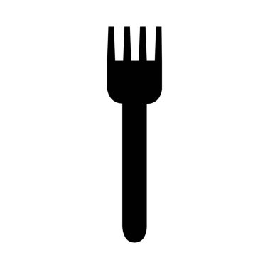 çatal düz simge, vektör illüstrasyonu