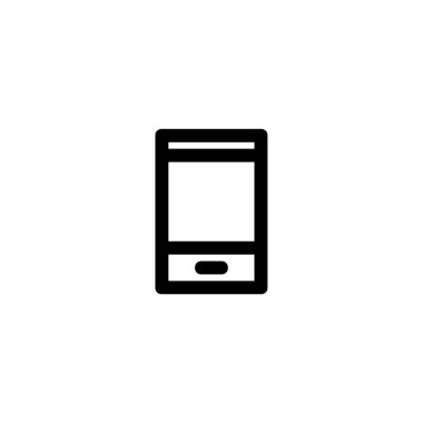Cep telefonu simgesi vektörde. Logotype