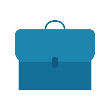 mavi evrak çantası izole vektör simgesi düzenlenebilir