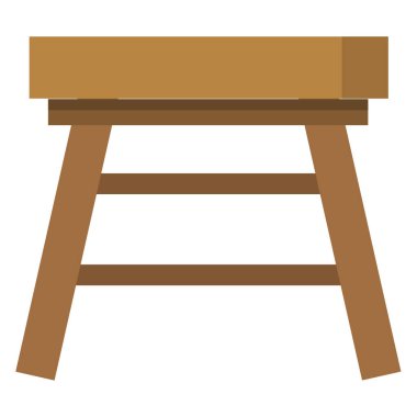 bar tabure simgesi, vektör illüstrasyonu