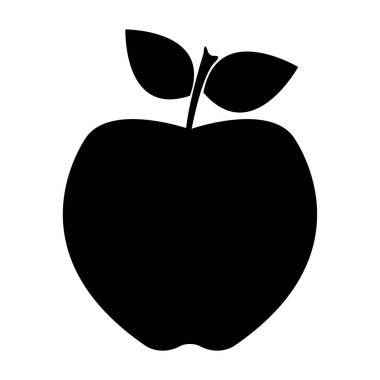 elma simgesinin vektör illüstrasyonu 